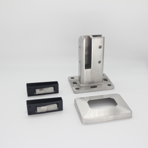 Dual-Function 90° Square Spigot: Efficient 2-in-1 Glass Support （DH-DOSD-90）