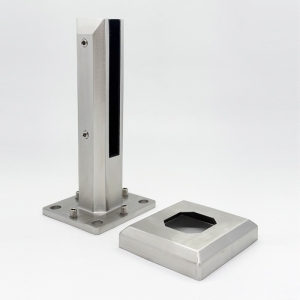 Square Floor-Mounted Glass Spigot Fitting(DHS-4)