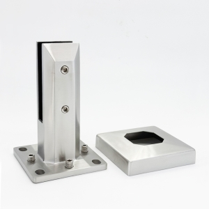 Square Floor-Mounted Glass Spigot Fitting (DHS-2)